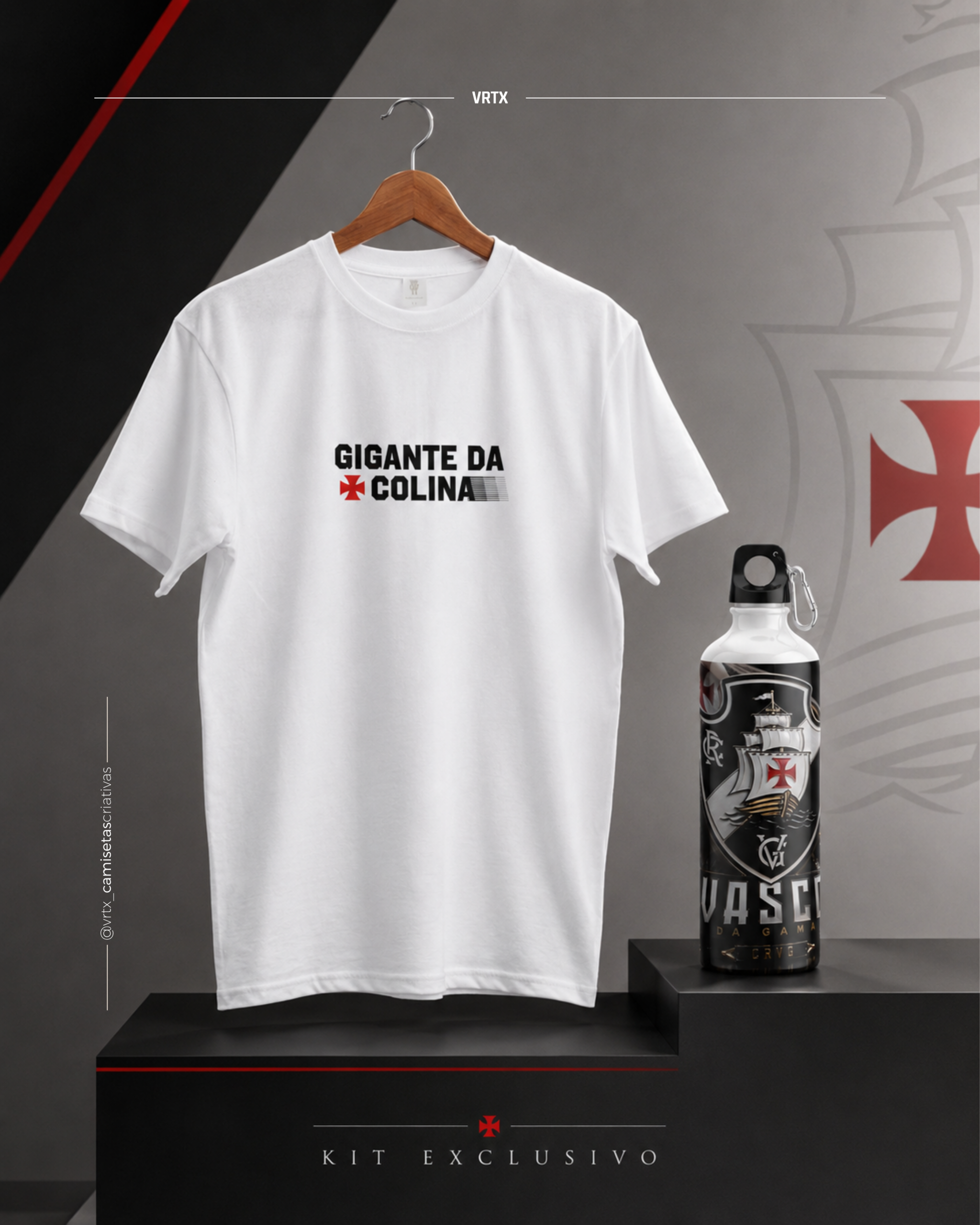 Kit Torcedor Camiseta + Squeezer "Vasco da Gama" - Imagem 3