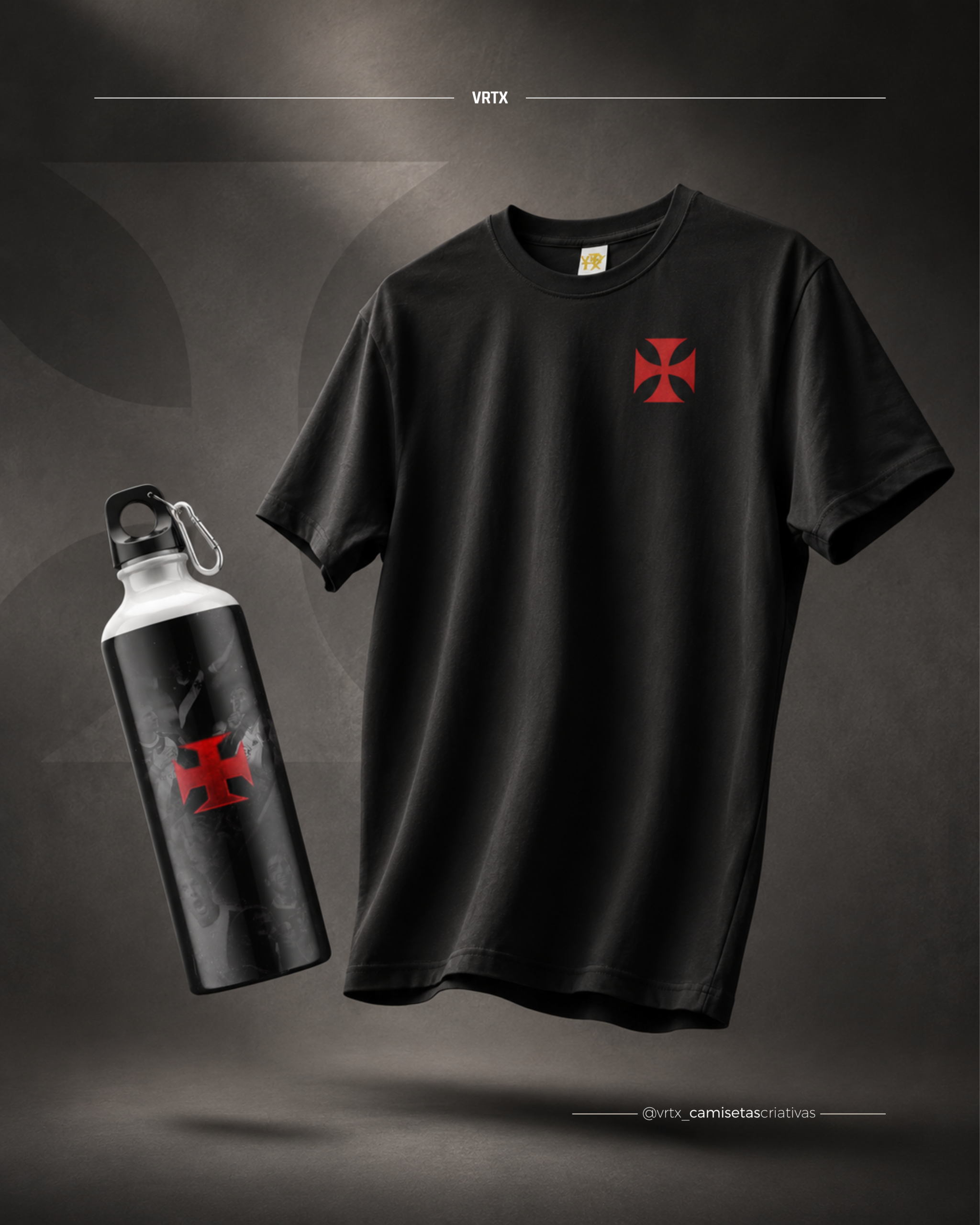 Kit Torcedor Camiseta + Squeezer "Vasco da Gama"