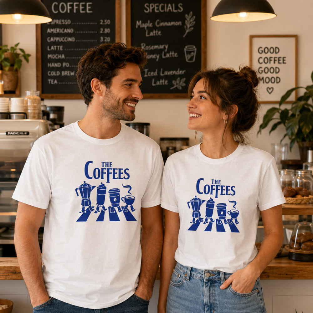 Camiseta 100% algodão “The Coffees”