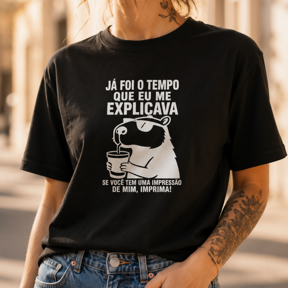 Camiseta "Capivara Sincera"