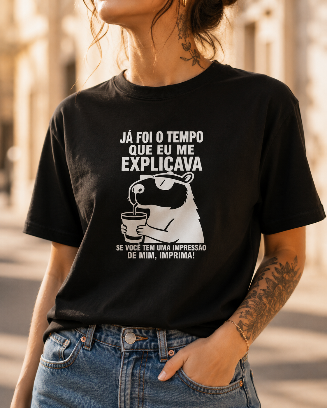 Camiseta "Capivara Sincera"
