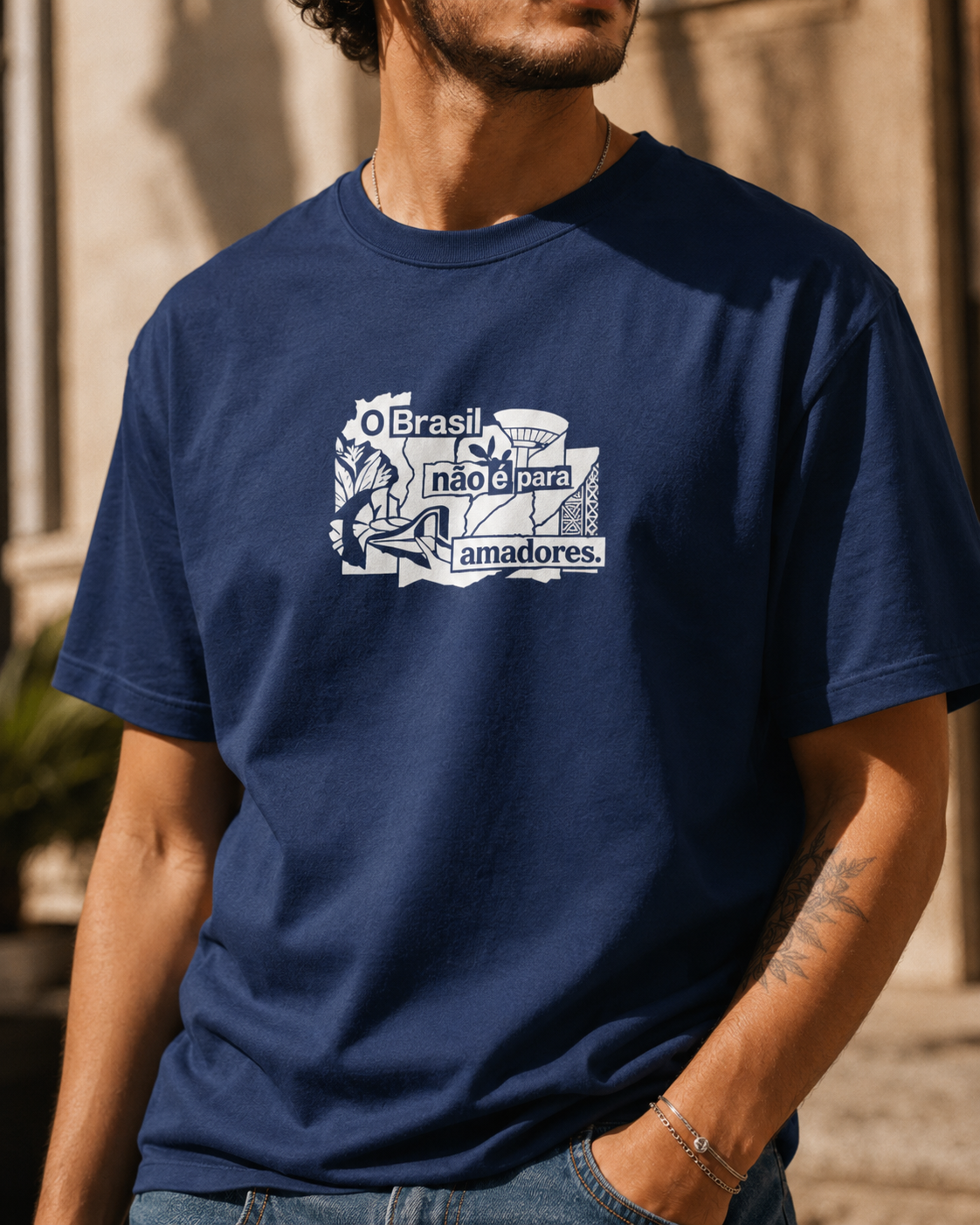 Camiseta “O Brasil não é Para Amadores”