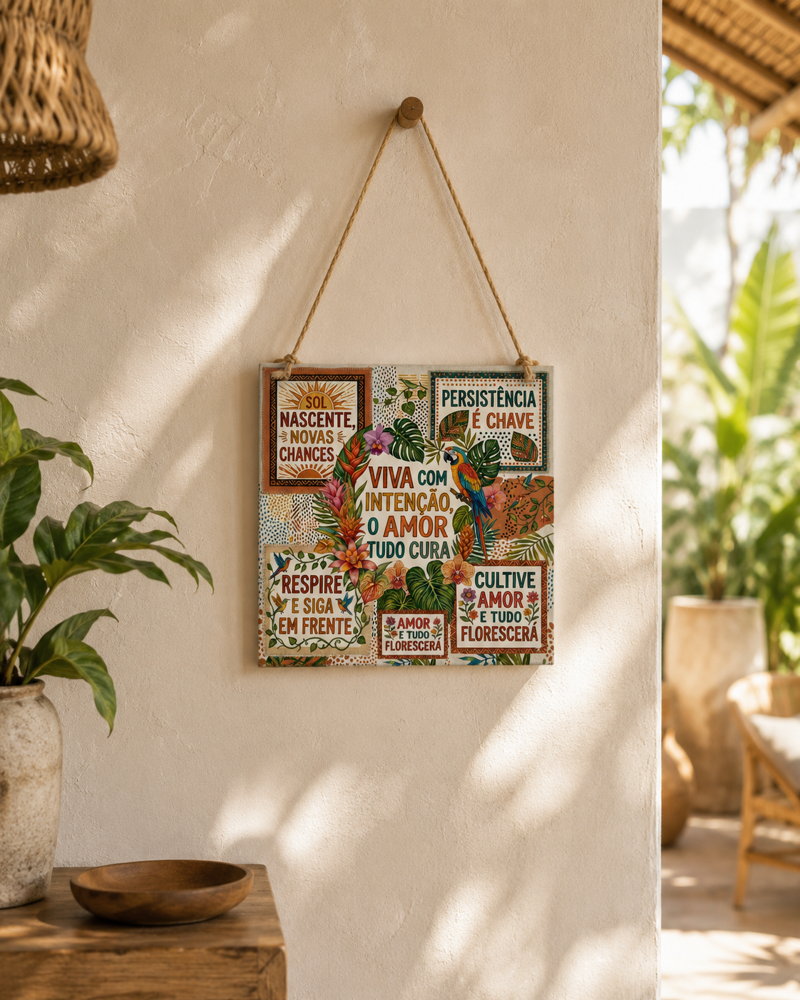 Azulejo Decorativo 15x15 Vários Modelos Com Corda de sisal - Imagem 3