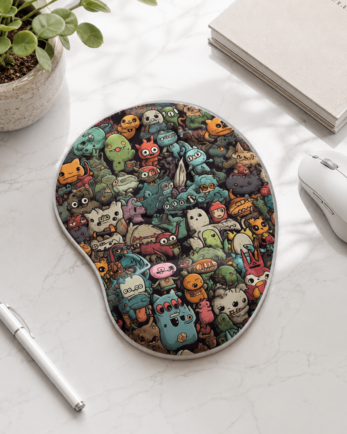 Mouse Pad Engonômico "Cartoon Monster"