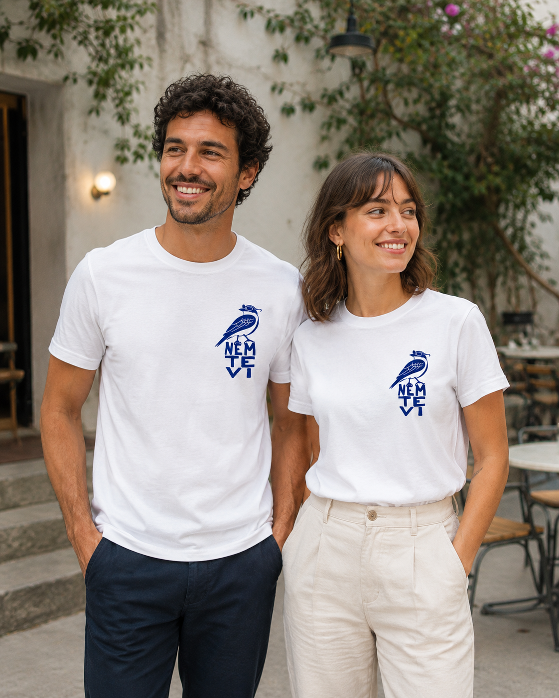 Camiseta Unissex 100% Algodão Estampa Pássaro Nem Te Vi Meme Divertida - Imagem 2