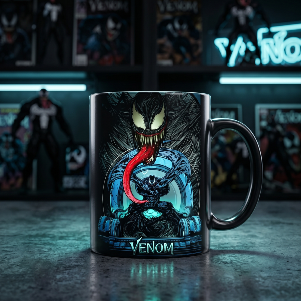 Caneca Porcelana 325ml Venom