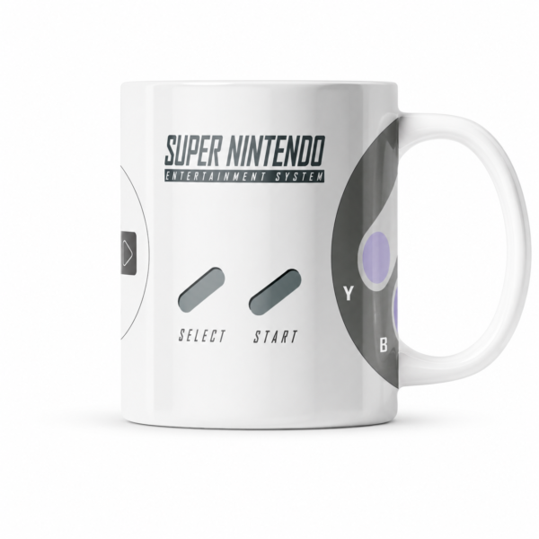 Caneca Super Nintendo Controle Retrô 325ml