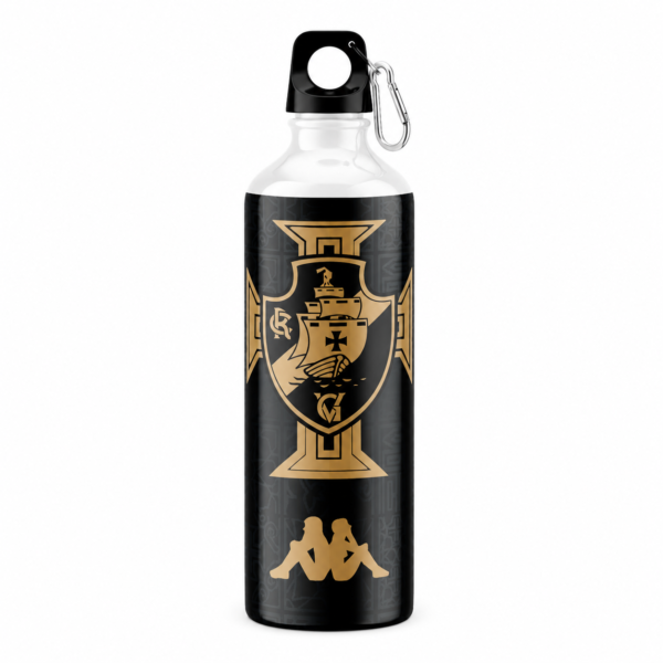 Squeeze Vasco da Gama Preta e Dourada 600ml
