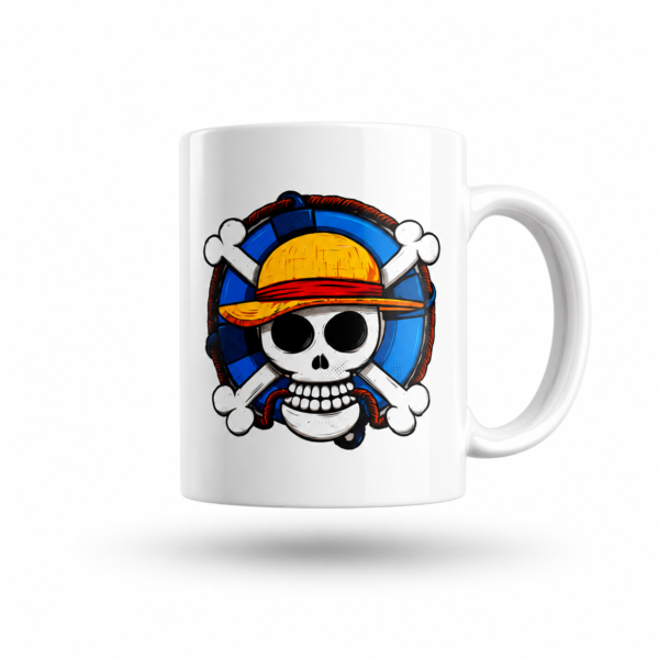 Caneca de Porcelana One Piece Jolly Roger Luffy