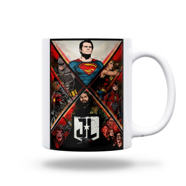 Caneca Liga da Justiça Superman e Heróis DC 325 ml