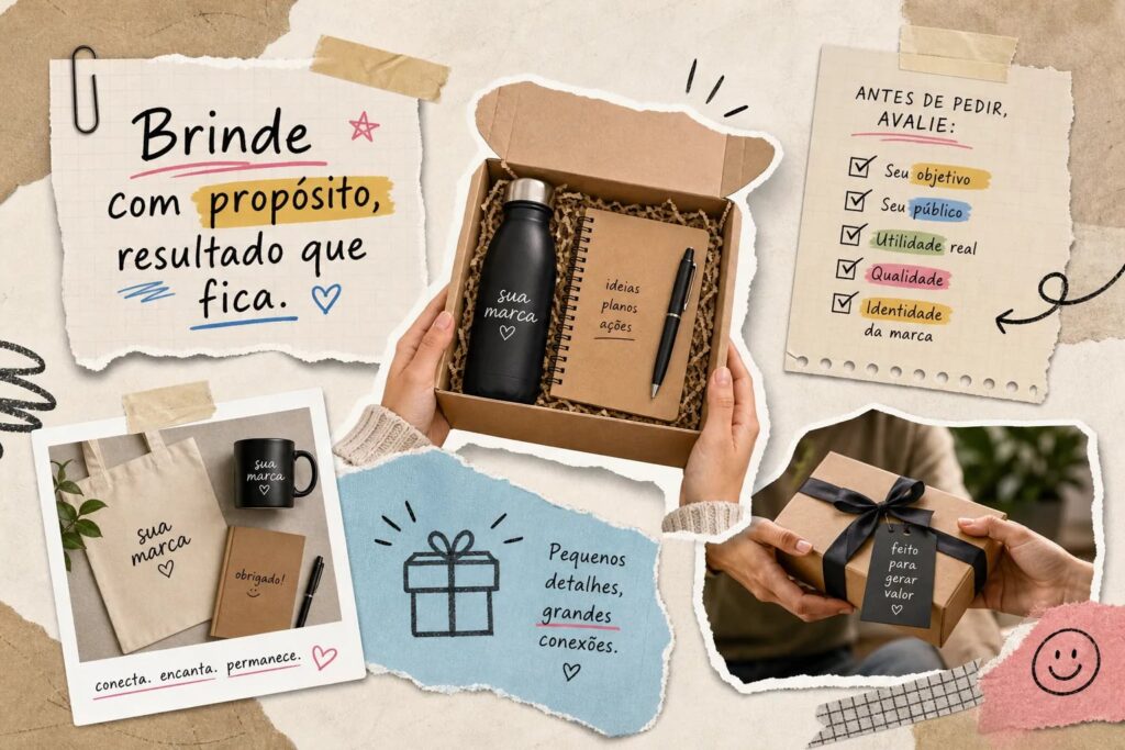 Brinde personalizado eficaz: o que avaliar antes de pedir