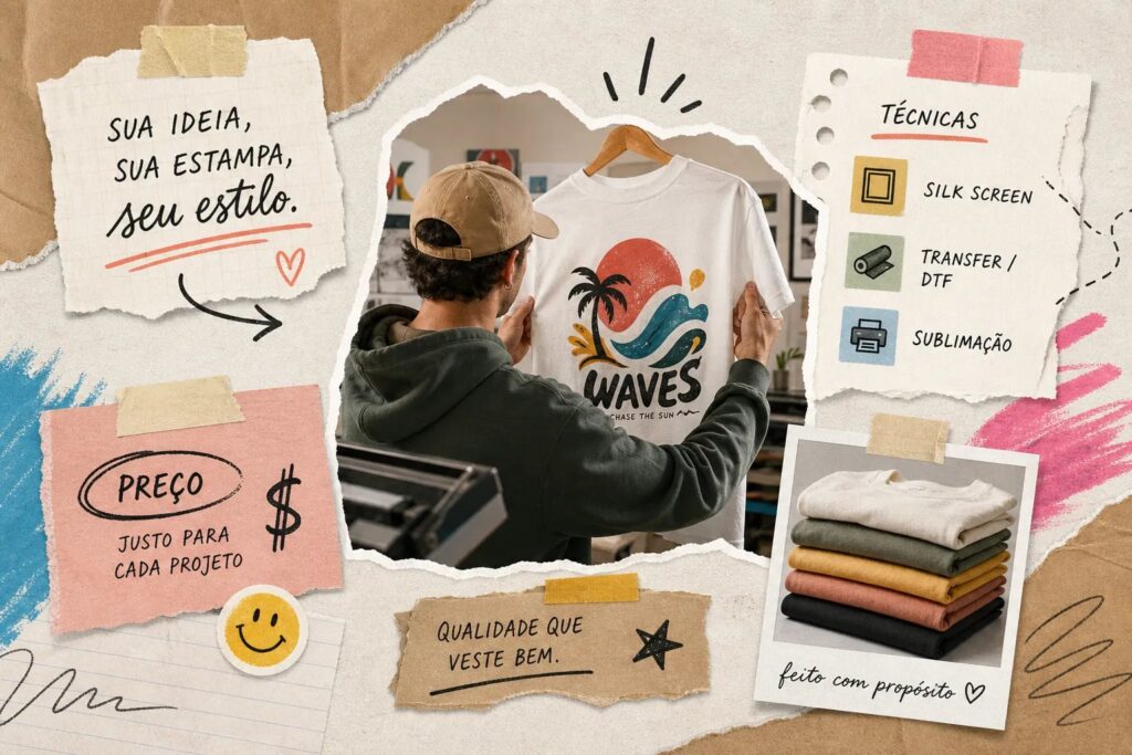 Camiseta personalizada: técnicas, preço e como acertar