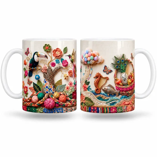 Caneca Brasil Artesanato e Cultura Popular