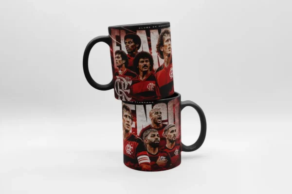 Caneca Flamengo Jogadores e Ídolos