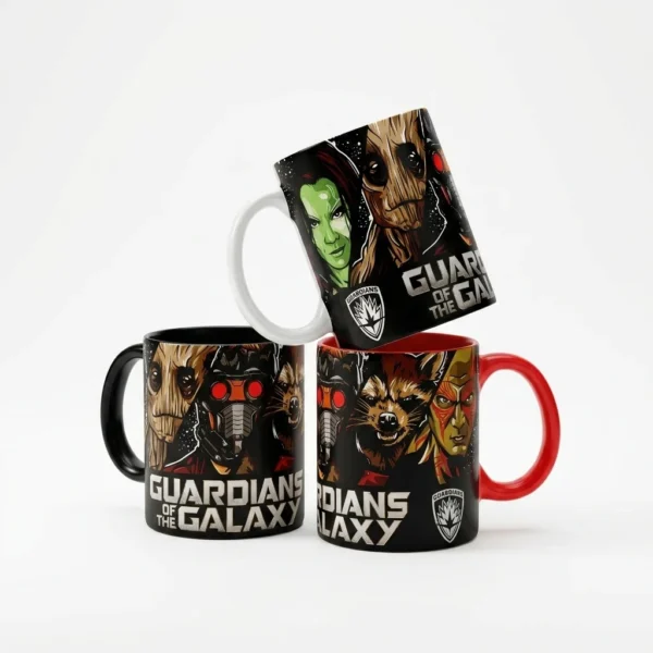 Caneca Guardiões da Galáxia Groot e Personagens
