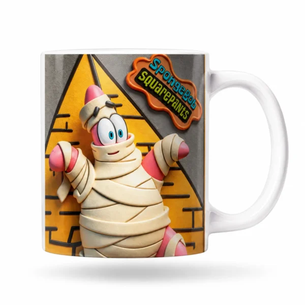 Caneca Patrick Star Múmia Bob Esponja 325 ml
