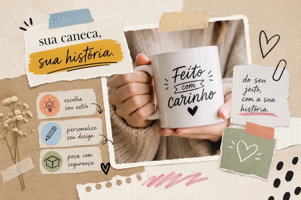 Caneca personalizada: como escolher, pedir e não errar