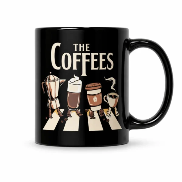 Caneca Preta The Coffees Café e Música