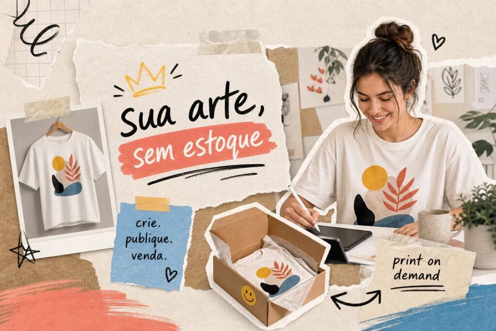 Como fazer camiseta com sua arte sem manter estoque