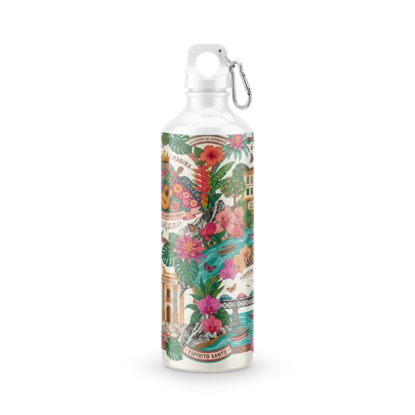 Garrafa Squeeze Cachoeiro de Itapemirim Arte Capixaba 600 ml