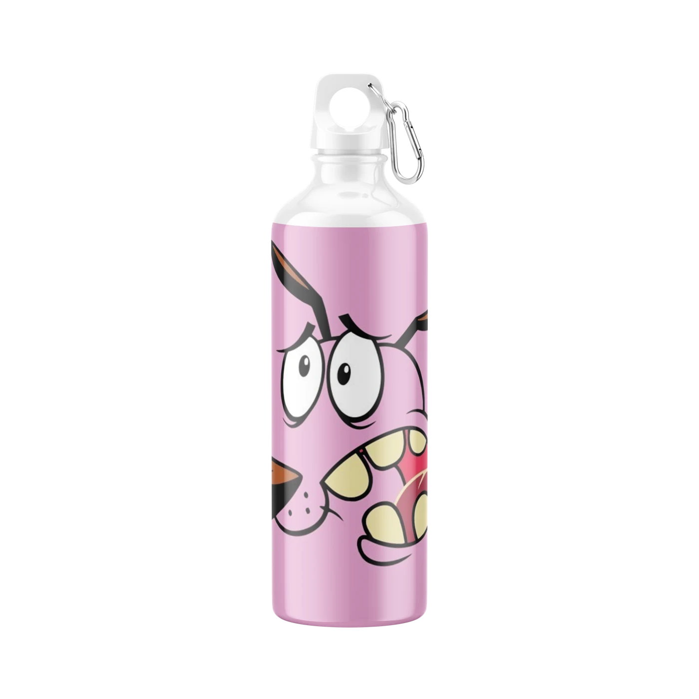 Garrafa Squeeze Coragem o Cão Covarde Rosa 600 ml