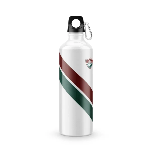 Garrafa Squeeze Fluminense Faixas Diagonais Tricolor 600 ml