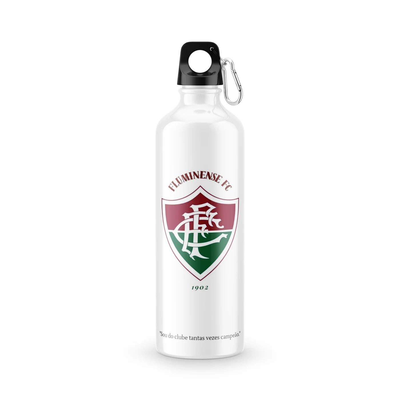 Garrafa Squeeze Fluminense FC Escudo Clássico Branco 600 ml