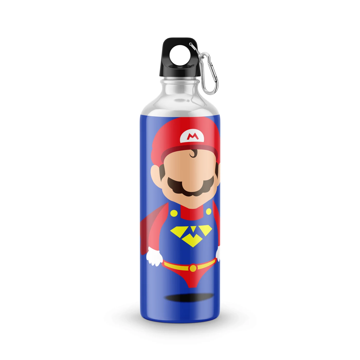 Garrafa Squeeze Mario Super-Herói Estampa Geek 600 ml