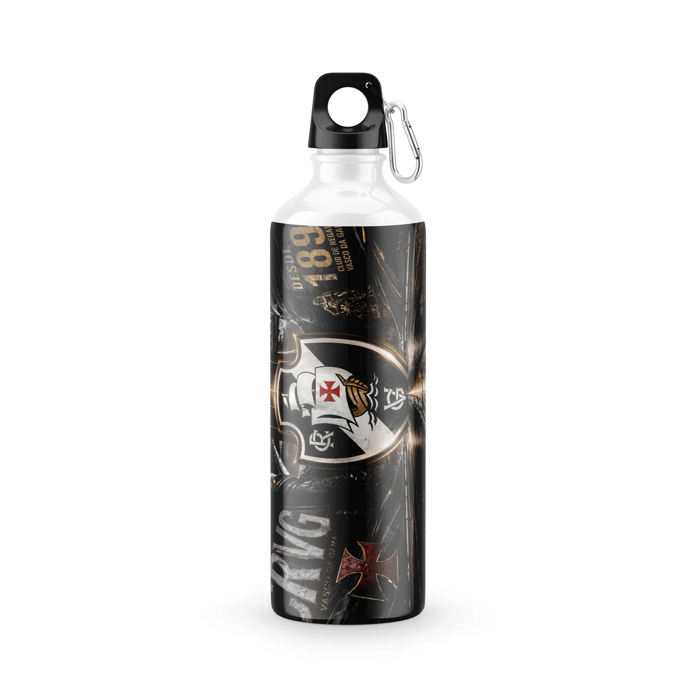 Garrafa Squeeze Vasco da Gama Colagem Vintage 600 ml