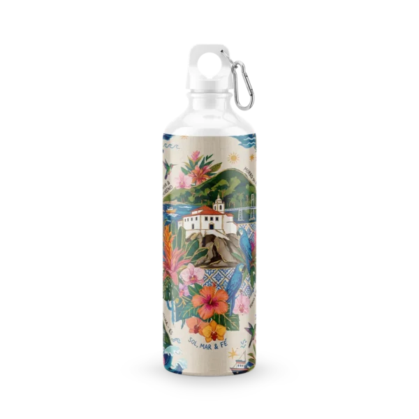 Garrafa Squeeze Vila Velha Convento da Penha Arte Capixaba 600 ml