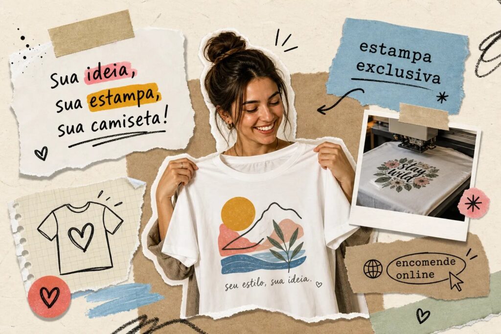 Onde encomendar camiseta personalizada com estampa exclusiva