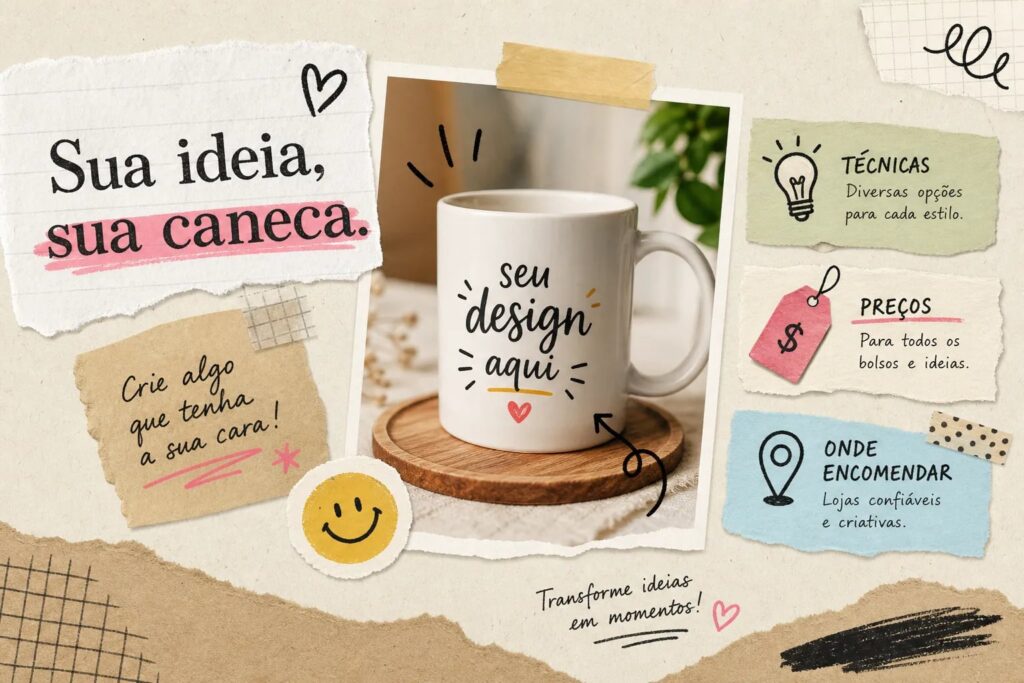 Personalizar caneca: técnicas, preços e onde encomendar